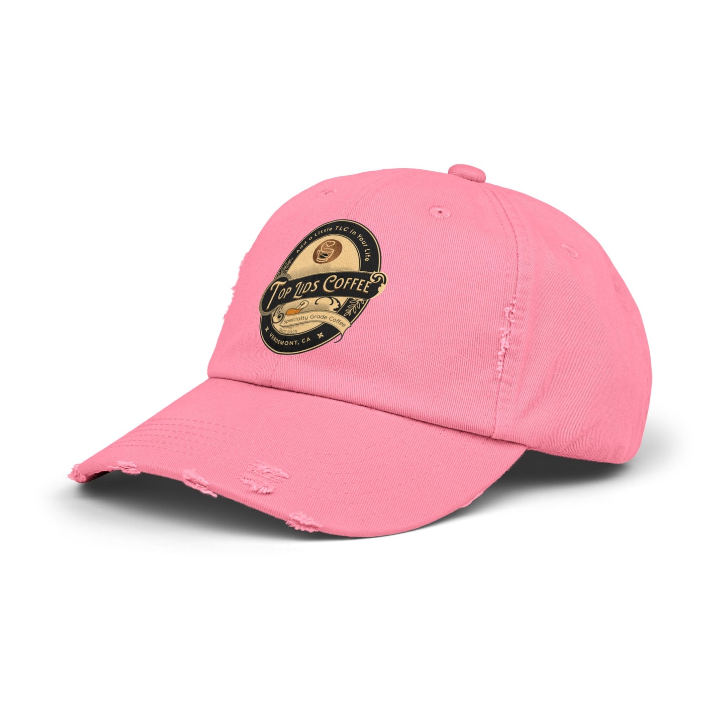 Unisex Distressed Cap - Oval Logo