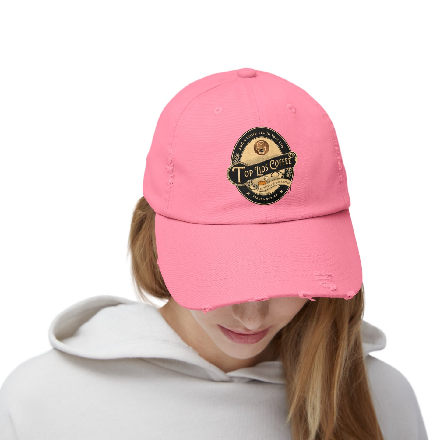 Unisex Distressed Cap - Oval Logo