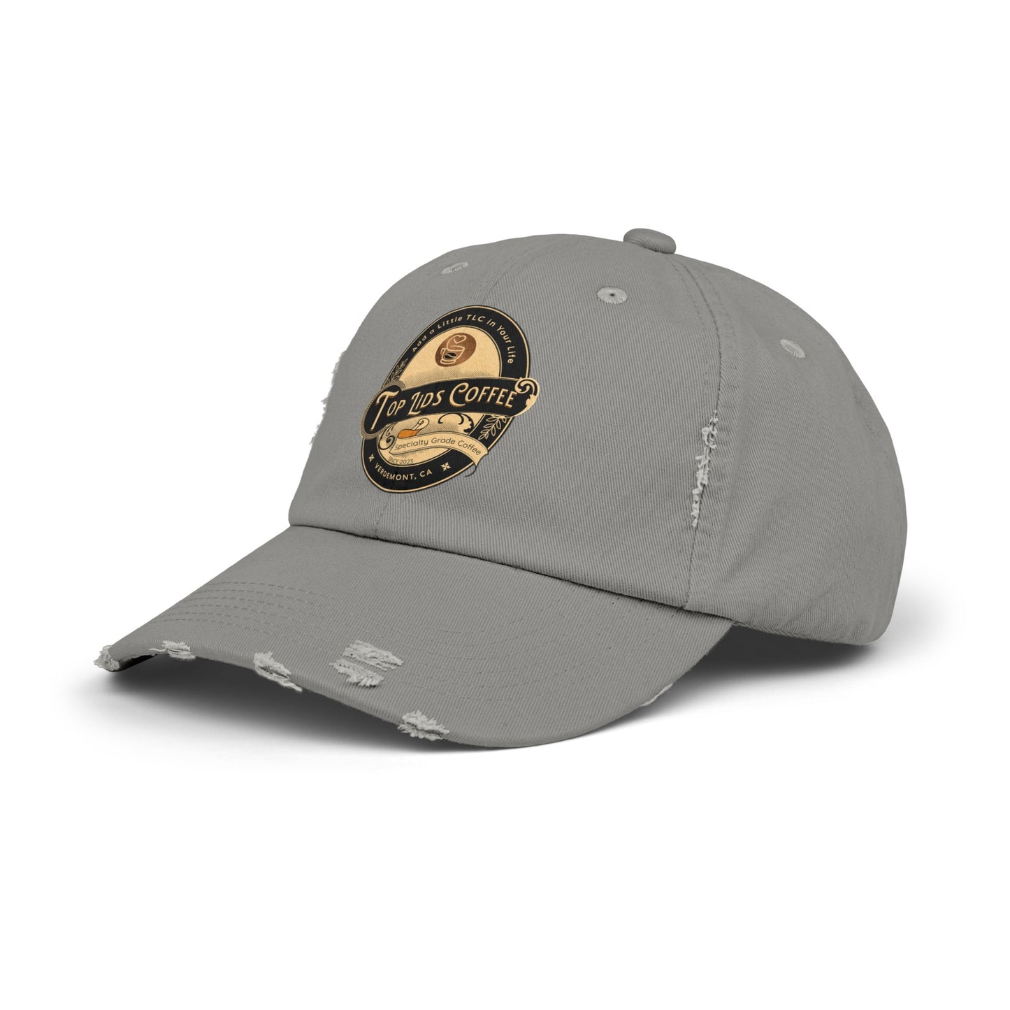 Unisex Distressed Cap - Oval Logo