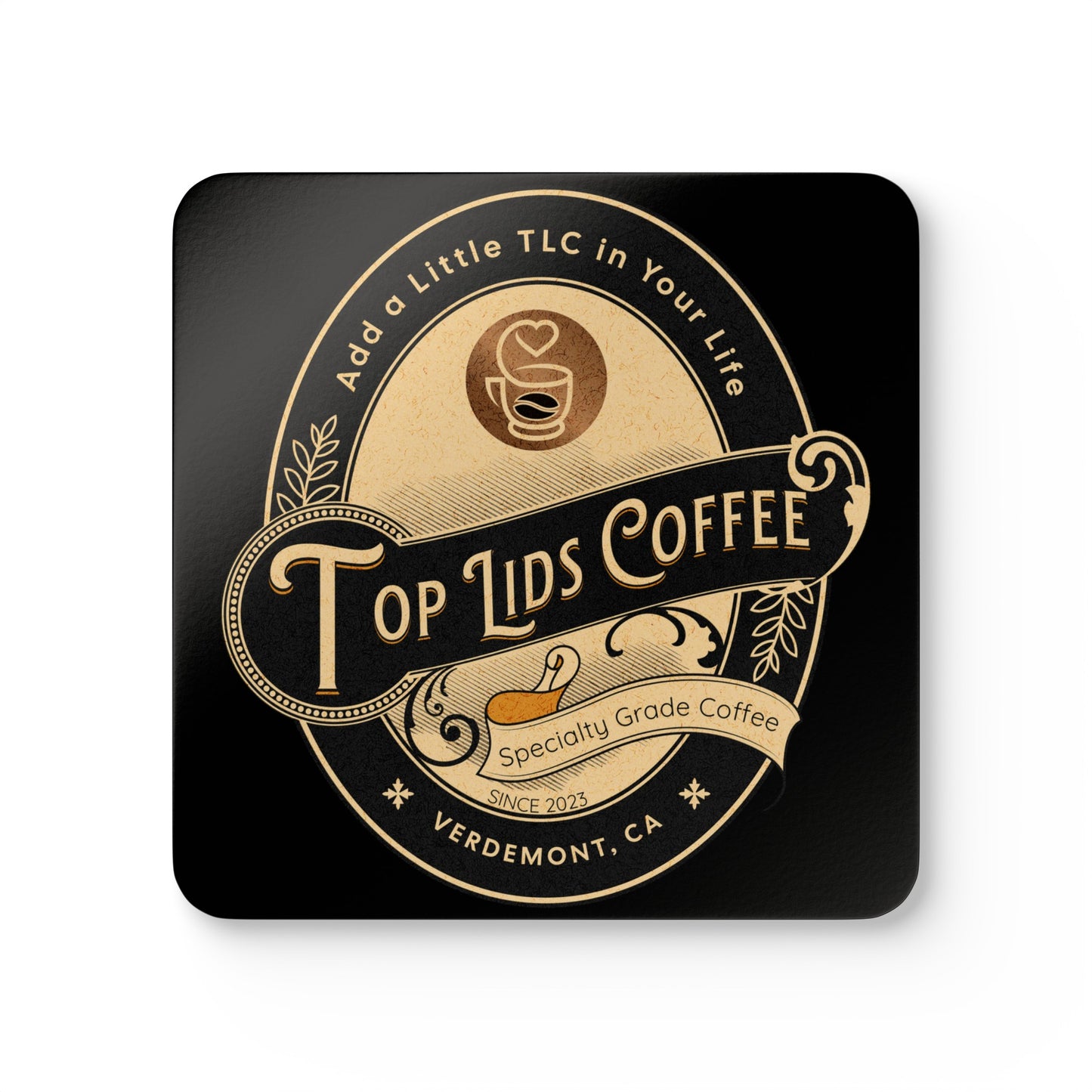 Corkwood Coaster Set - Oval Logo