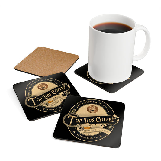 Corkwood Coaster Set - Oval Logo