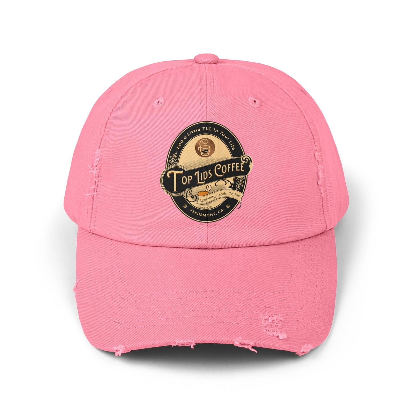 Unisex Distressed Cap - Oval Logo