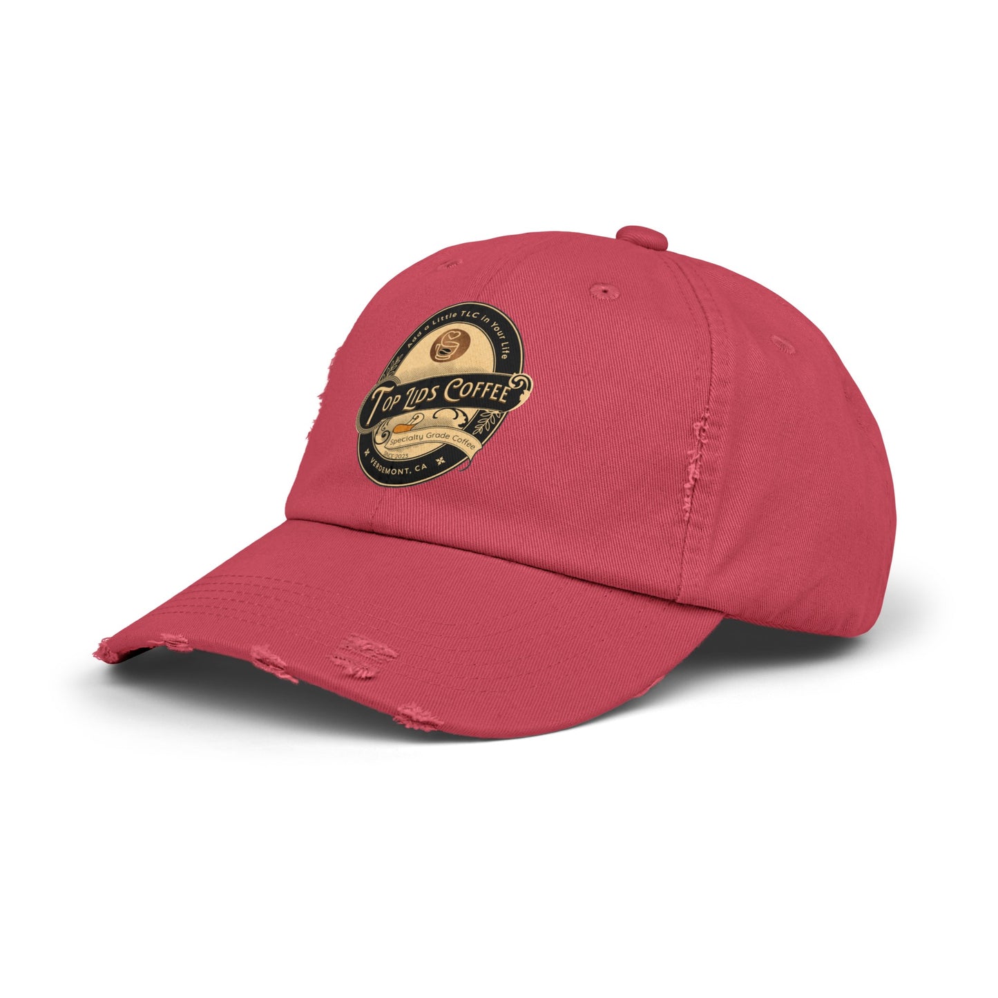 Unisex Distressed Cap - Oval Logo