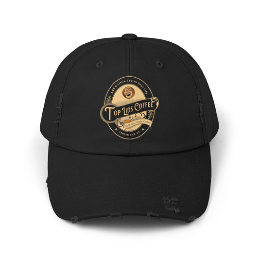 Unisex Distressed Cap - Oval Logo