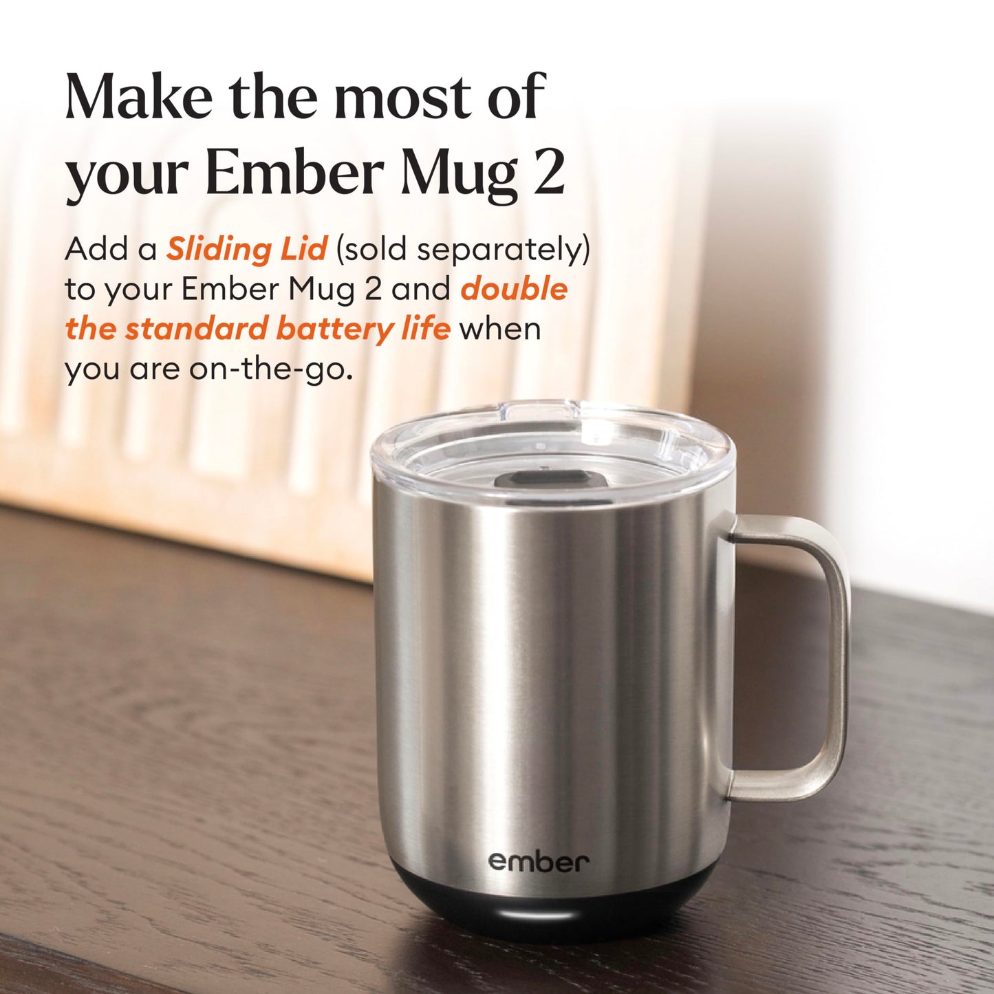 Ember Temperature Control Smart Mug 2, 14 Oz, App-Controlled Heated Coffee Mug