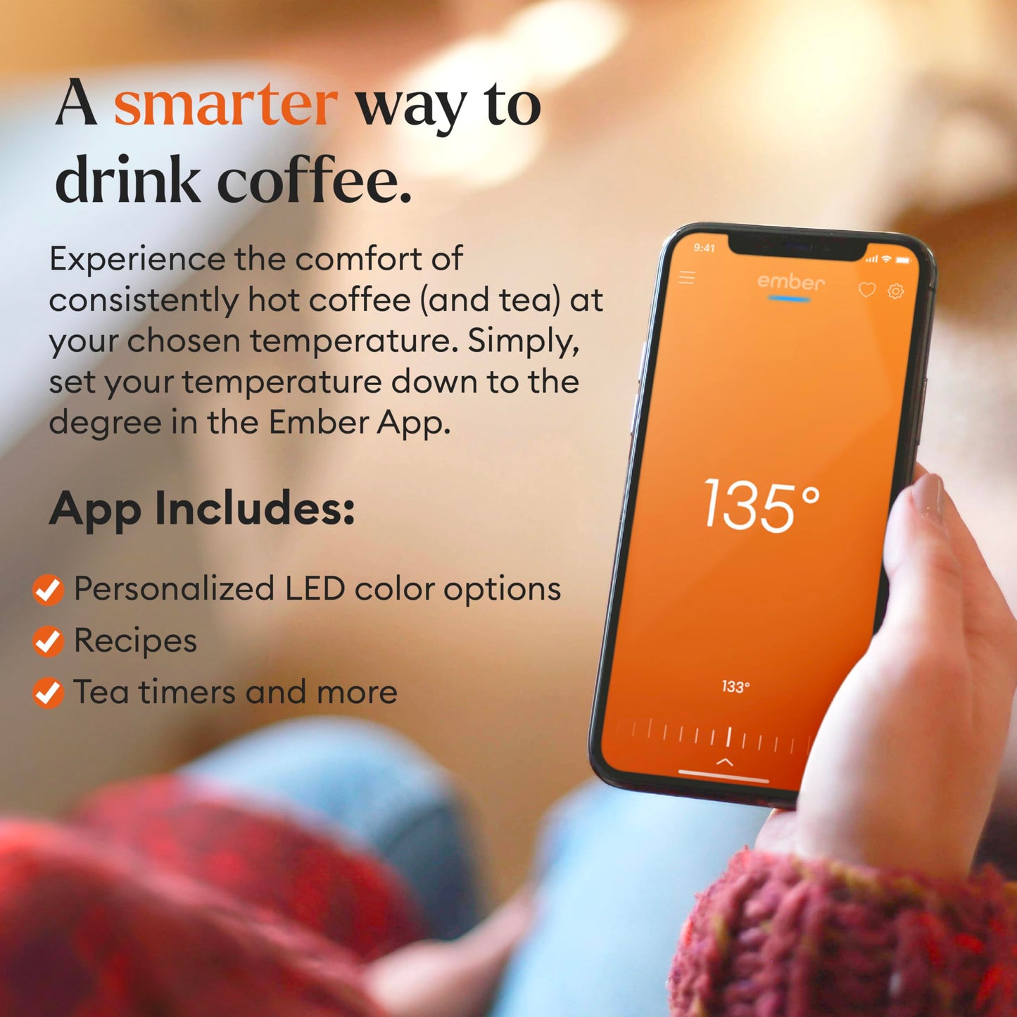 Ember Temperature Control Smart Mug 2, 14 Oz, App-Controlled Heated Coffee Mug