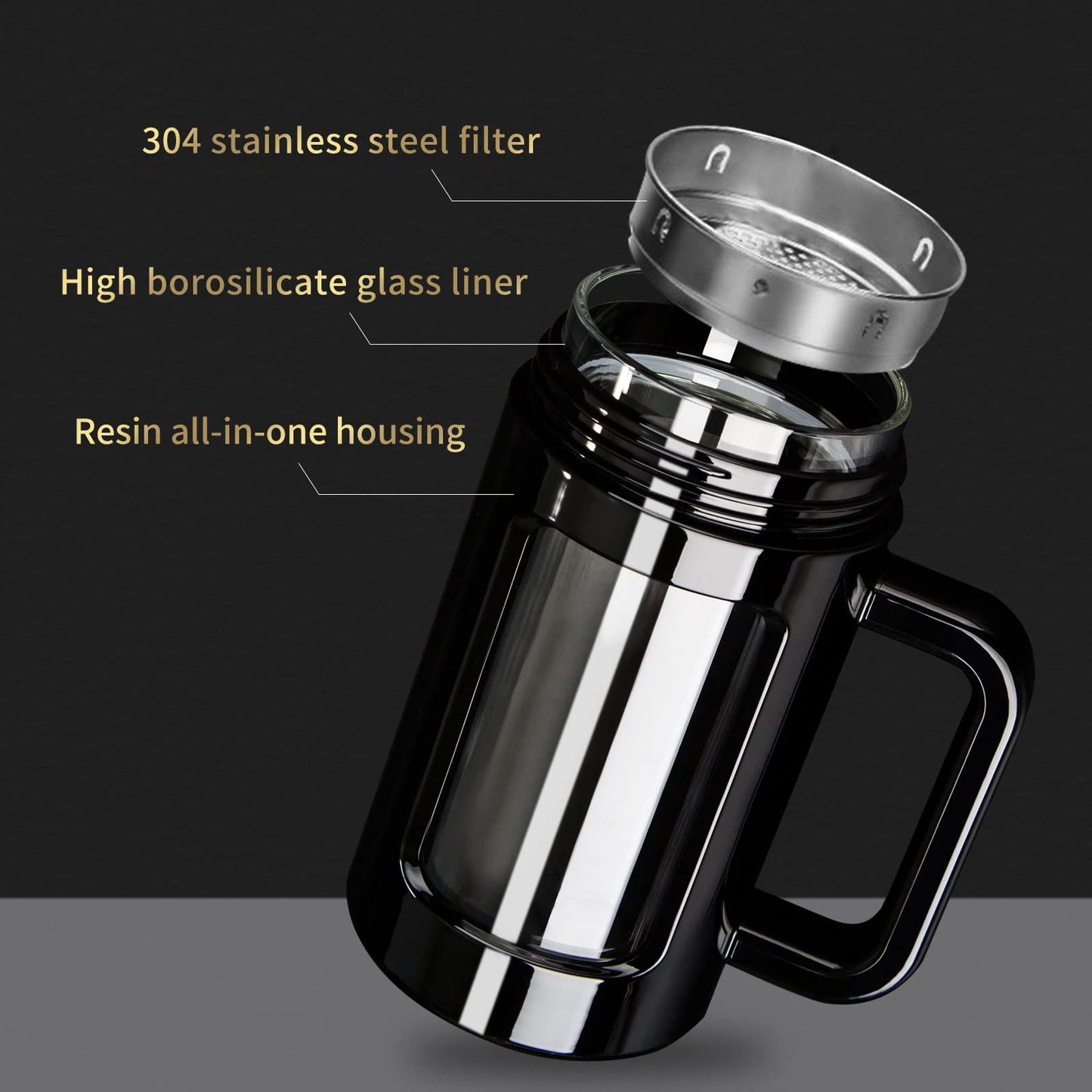 Tea Infuser Bottle with Handle