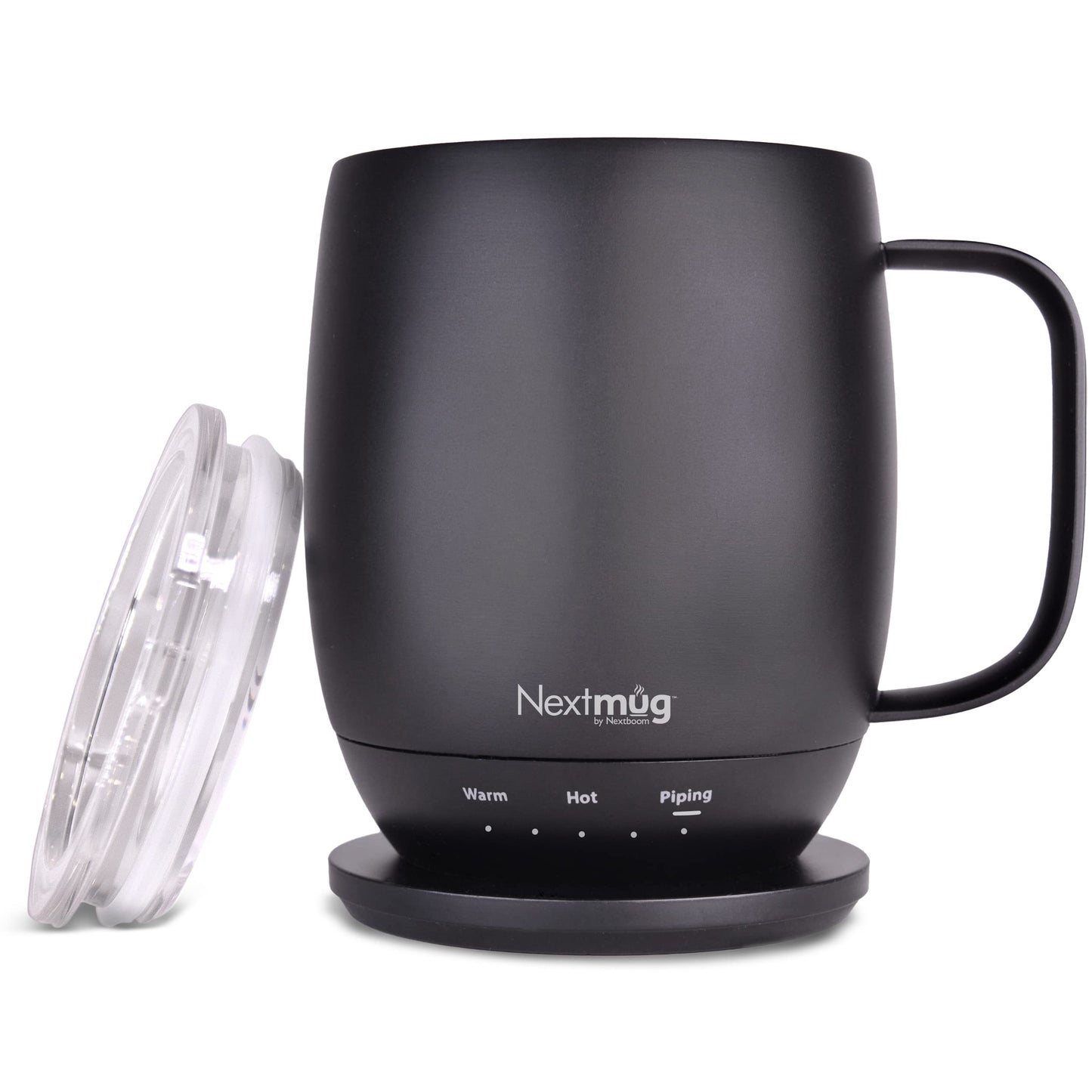 Nextmug - Temperature-Controlled, Self-Heating Coffee Mug - Black